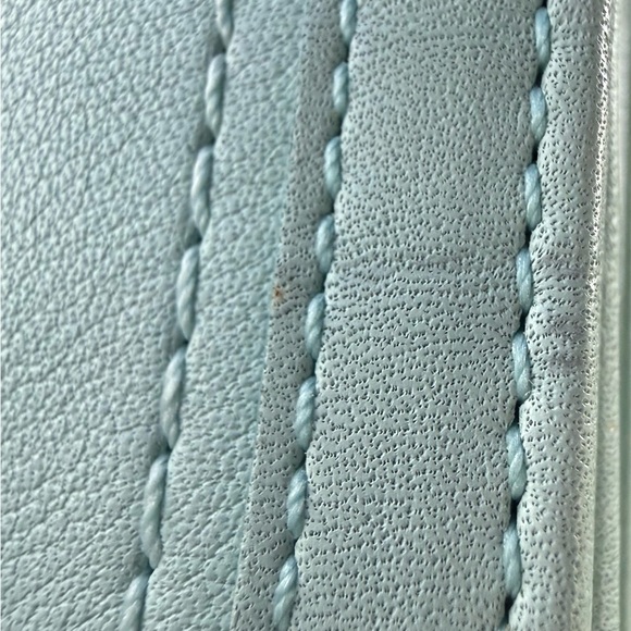 Coach Y2K Mist/Aqua Blue Leather Soho Silver Buckle Wallet *RARE* Excellent HTF! - Picture 11 of 16